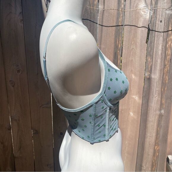 Urban Outfitters Women's Green and Blue Corset size small - Picture 5 of 12